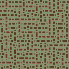 Fototapeta premium Abstract Geometric Pattern generative computational art illustration