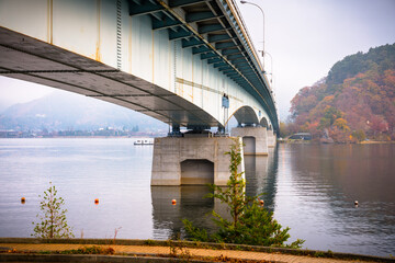 Kawaguchiko Ohashi bridge in Japan
