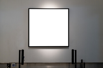 blank projection screen