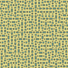 Fototapeta premium Abstract Geometric Pattern generative computational art illustration