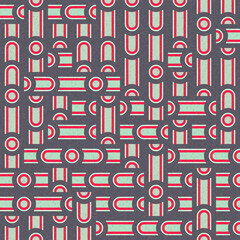 Abstract Geometric Pattern generative computational art illustration