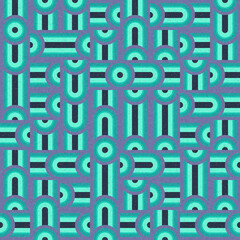 Abstract Geometric Pattern generative computational art illustration