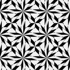 seamless background of black and white repeating patterns.
