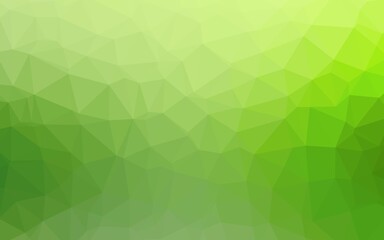 Fototapeta premium Light Green vector triangle mosaic texture. Modern geometrical abstract illustration with gradient. Brand new style for your business design.