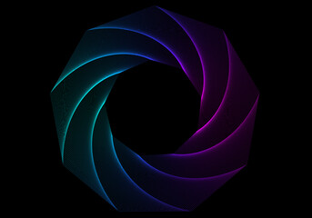 回転空間背景素材