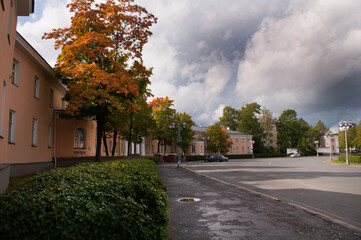 Petrozavodsk Karelia old city street architecture September 2014