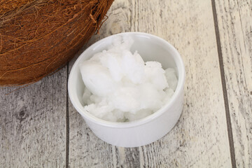 Dietary Coconut oil in the bowl