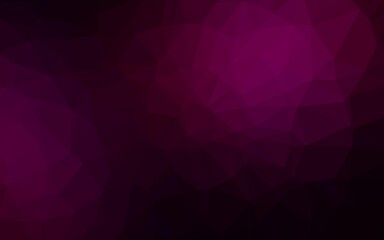 Dark Purple vector low poly cover. An elegant bright illustration with gradient. Completely new design for your business.