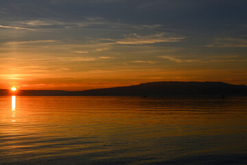 Sonnenuntergang am Bodensee (Insel Reichenau)