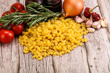 Raw Italian wheat pasta - Chifferi rigati