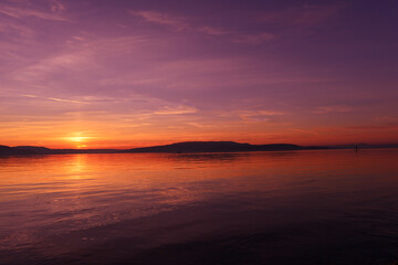 Sonnenuntergang am Bodensee (Insel Reichenau)