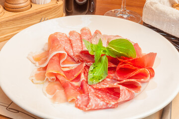 Platter of Italian meat