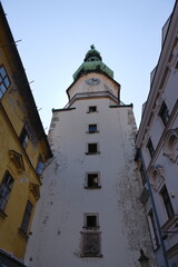 Fototapeta na wymiar Historic part of Bratislava city, Slovakia