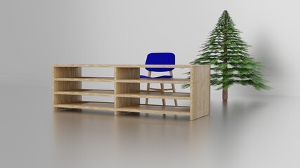 christmas tree and gifts