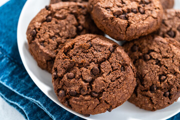 Double chocolate chip cookies