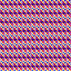 Seamless vector abstract pattern. Geometric pink and blue shapes in the original ornament. Textured background for design of trendy fabrics and paper