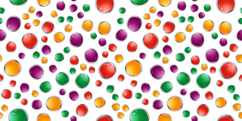 vector pattern of colored balls for decoration