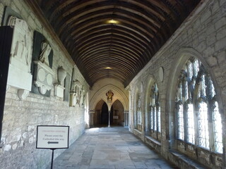 Fototapeta na wymiar Corridor near Chichester Cathedral