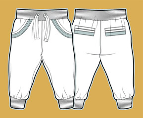 kids clothes flat sketch vector