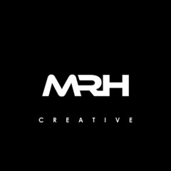MRH Letter Initial Logo Design Template Vector Illustration