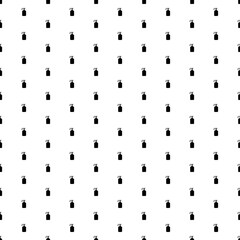 Square seamless background pattern from geometric shapes. The pattern is evenly filled with black liquid soap symbols. Vector illustration on white background