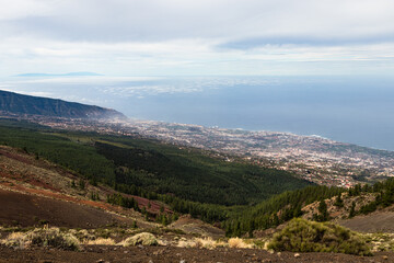 Fototapeta na wymiar Aerial view of Puerto de la cruz, Tenerife