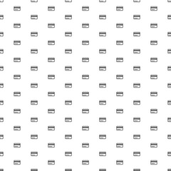 Fototapeta na wymiar Square seamless background pattern from black credit card symbols. The pattern is evenly filled. Vector illustration on white background