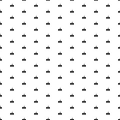 Square seamless background pattern from black school building symbols. The pattern is evenly filled. Vector illustration on white background