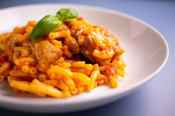 Poached egg with potato cream and mushrooms