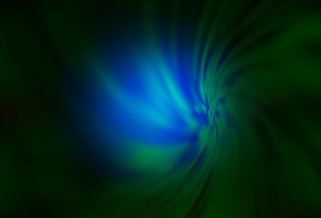 Dark Green vector abstract blurred background.