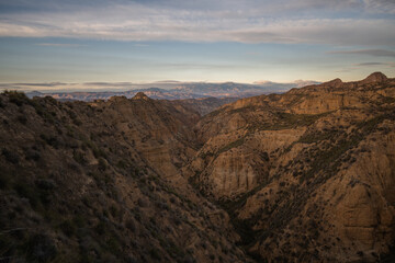 arid badlands landscape