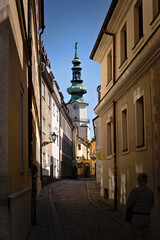 Historic part of Bratislava city, Slovakia - obrazy, fototapety, plakaty