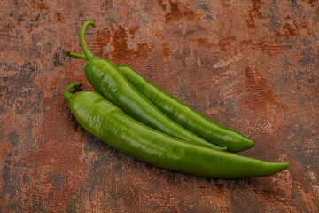 Ripe tasty spicy green pepper