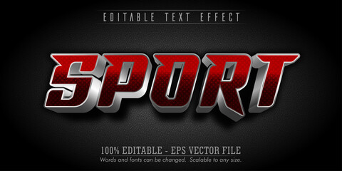 Sport text, sport style editable text effect