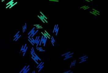 Dark Blue, Green vector layout with flat lines.