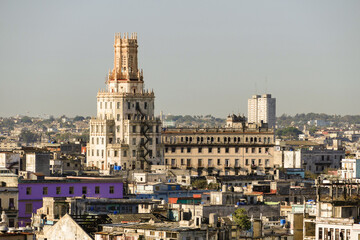 Fototapeta premium Cuba view of Havana from a balcony of the Havana hotel