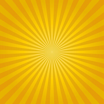 Abstract yellow sunburst