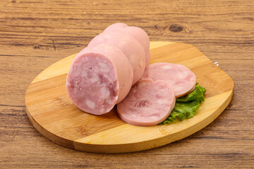Natural ham with two slices
