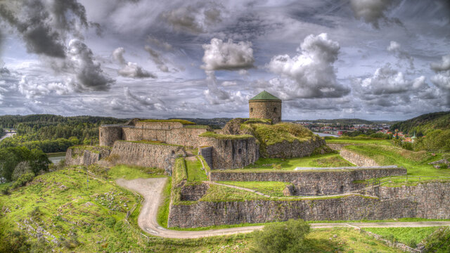 Fortress named "Bohus f&auml;stning" near the cities Gothenburg and Kung&auml;lv in Sweden.