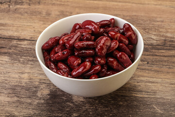 Canned red Kidney in the bowl