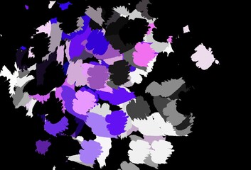 Dark Purple, Pink vector texture with abstract forms.