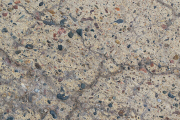 Old concrete wall for the backdrop. Stones, cracks. Weathering.