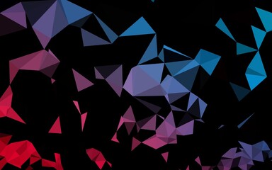 Naklejka premium Dark Blue, Red vector abstract polygonal cover. Brand new colorful illustration in with gradient. Template for your brand book.