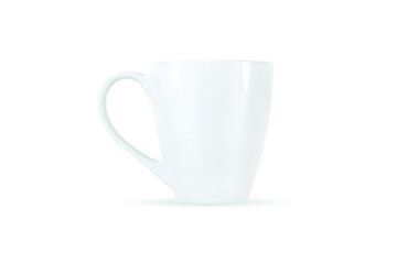 vector white mug mockup isolated on white background