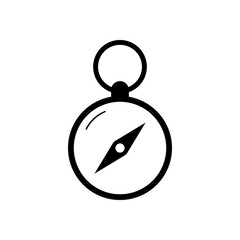 compass icon element of camping icon for mobile concept and web apps. Thin line compass icon can be used for web and mobile. Premium icon on white background