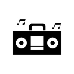 boombox icon element of camping icon for mobile concept and web apps. Thin line boombox icon can be used for web and mobile. Premium icon on white background