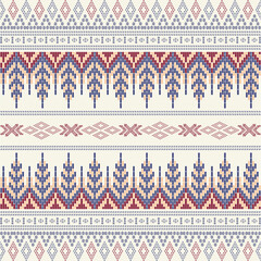 seamless ethnic pattern with geometric shapes. suitable used for print textile, sleeve, shirt, sarong, etc. beautiful design for fabric print