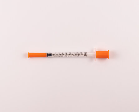 sterile 1ml plastic syringe with fixed needle
