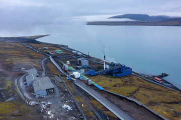 Barentsburg from above, Sbalbard, Norway