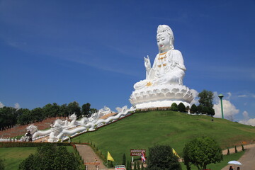 Statue of Kuan Yin Goddess at Huay Pla Kung Temple, Chiang Rai Province